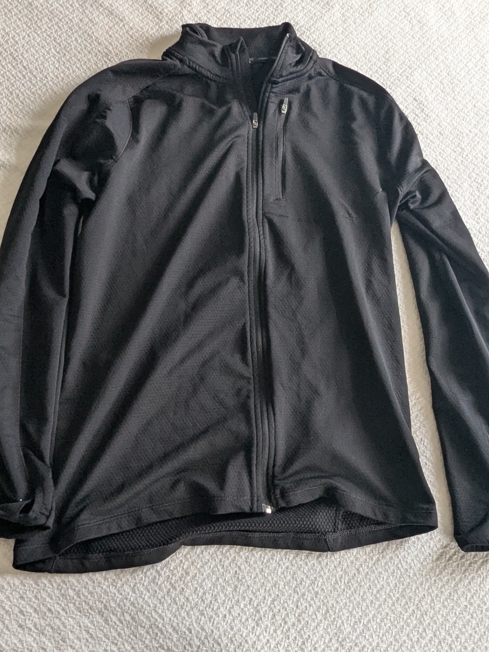 H&M Men's Black Full-Zip Jacket with Chest Zip